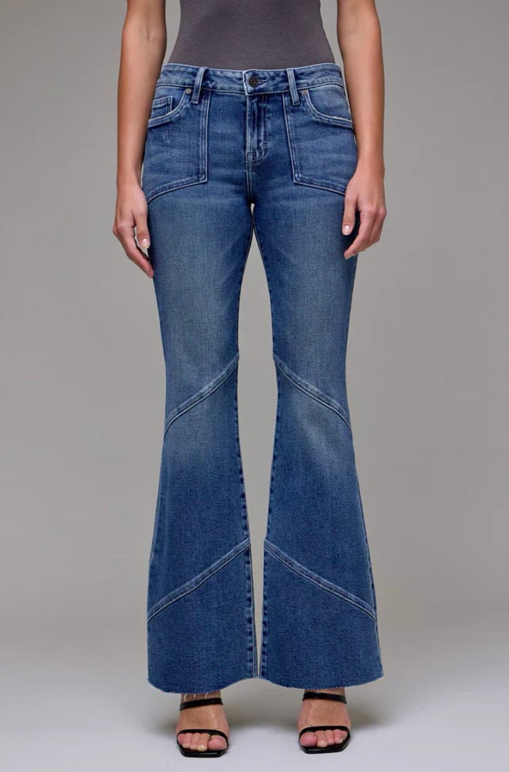 Oriana Low Rise Flare Jeans