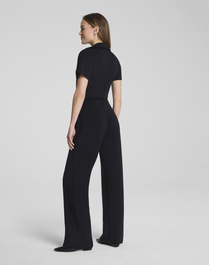 Spanx Airessentials Collared Tie Waist Jumpsuit