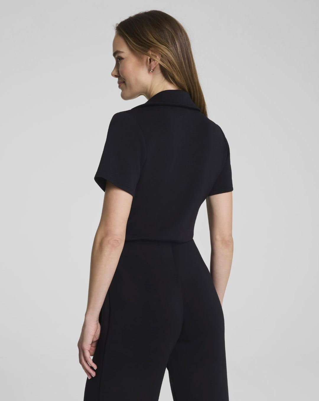 Spanx Airessentials Collared Tie Waist Jumpsuit