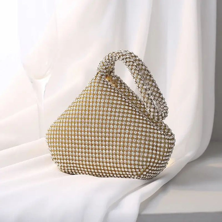 Rhinestone Minaudiere Evening Clutch Bag