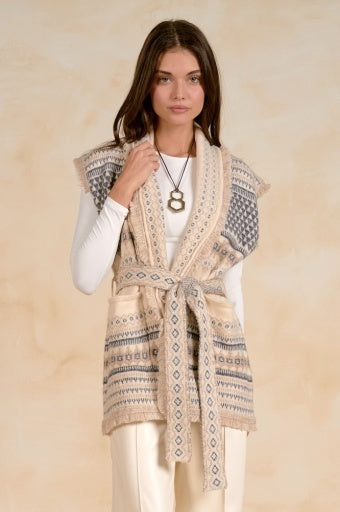 Collette Sleeveless Cardigan