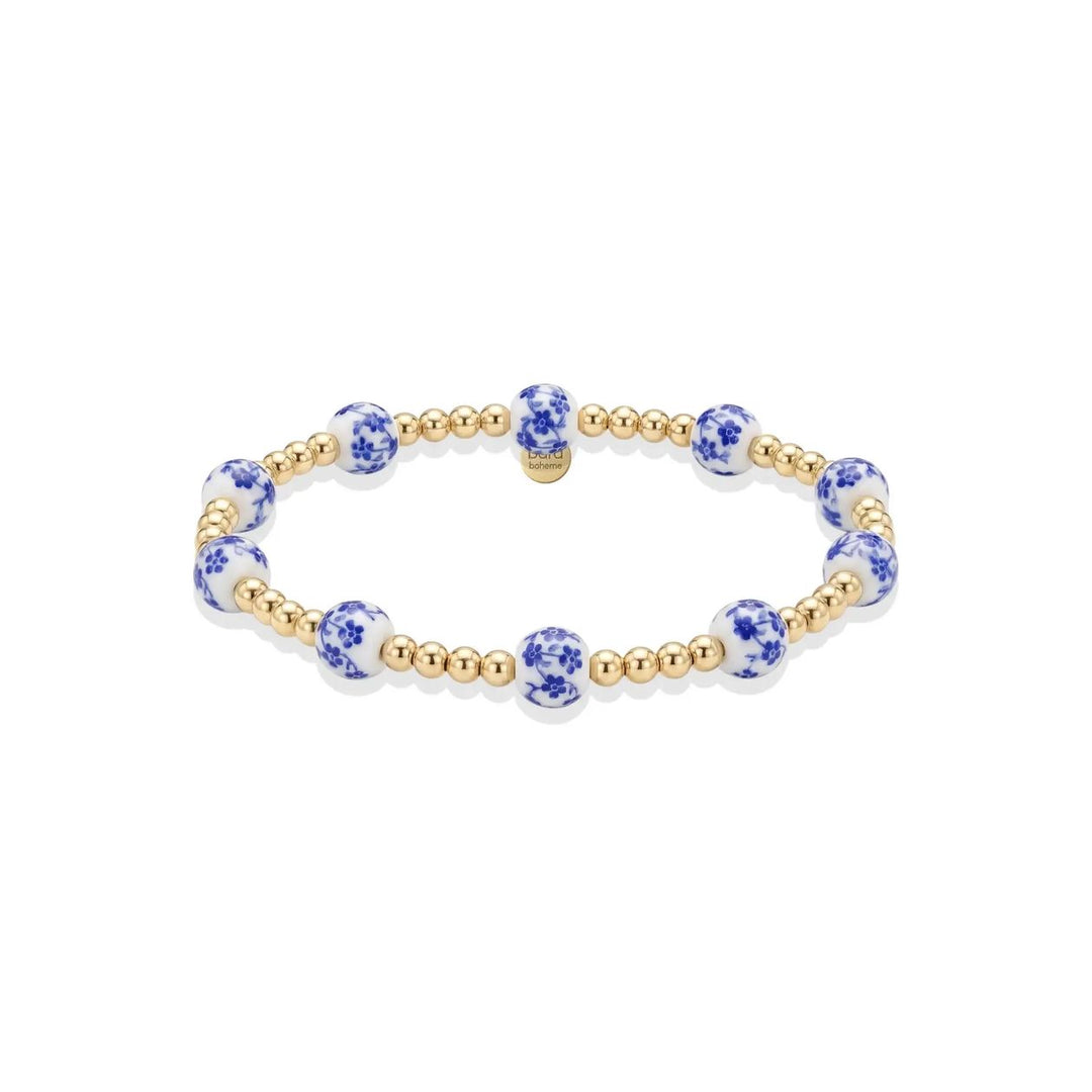 Amalfi Oleander Porcelain Beaded Bracelet