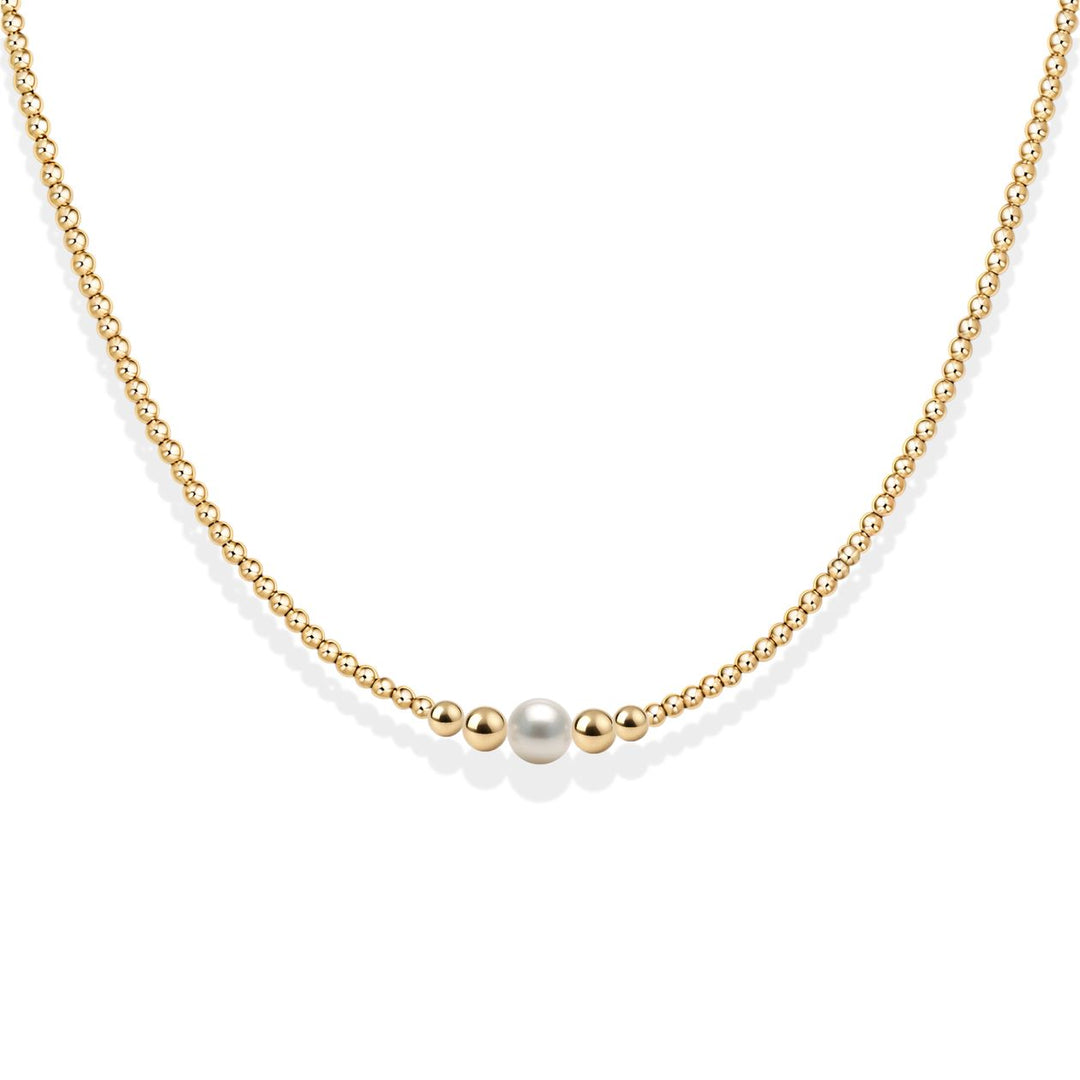 Jenna Pearl Beaded Necklace