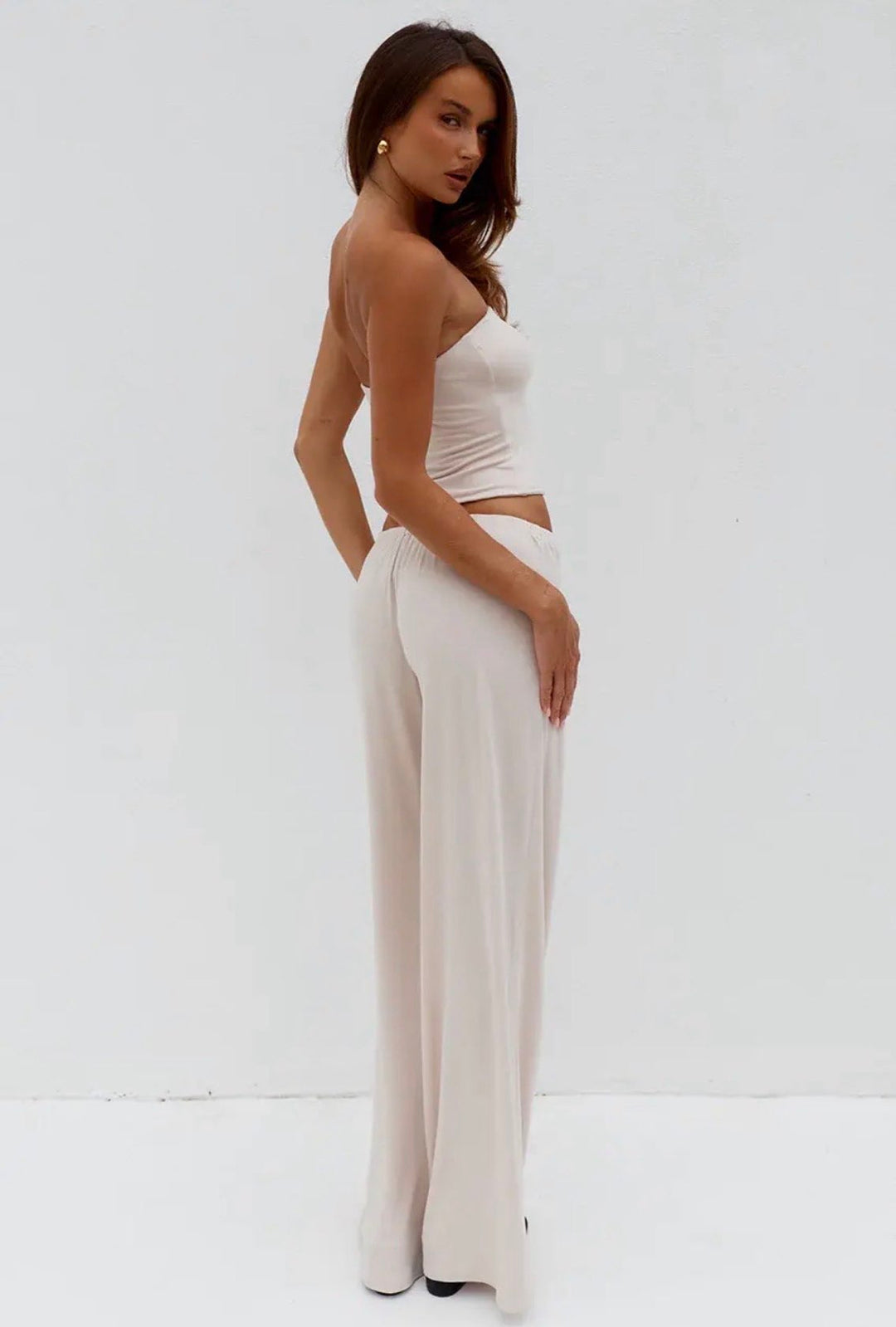 ANJI RELAXED WIDE LEG SWEATPANTS