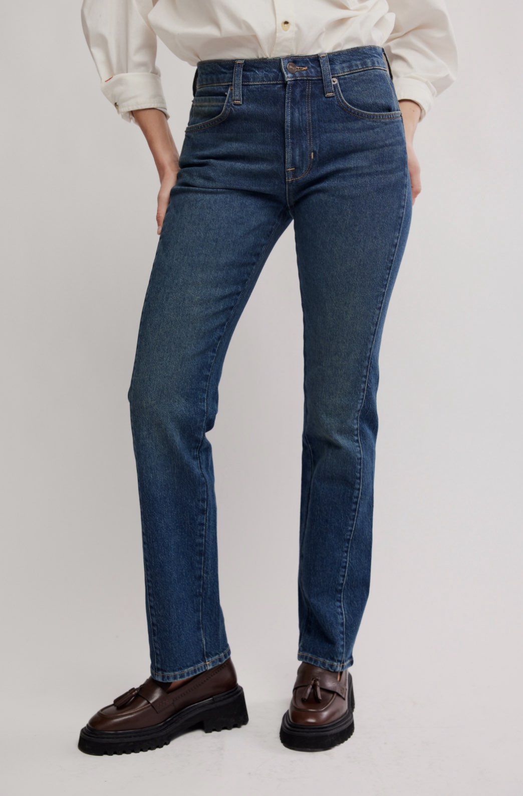 EDIE HIGH RISE TAPERED JEANS