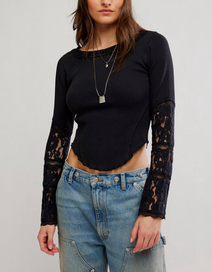 FREE PEOPLE WOMEN Tops AMBER LACE CUFF