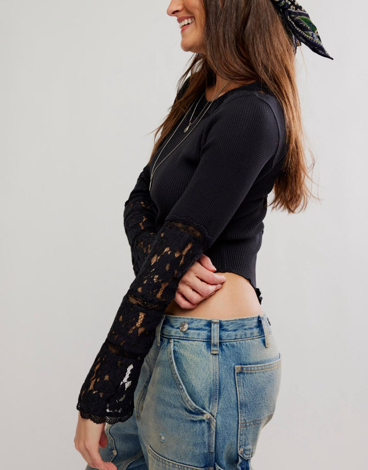 FREE PEOPLE WOMEN Tops AMBER LACE CUFF
