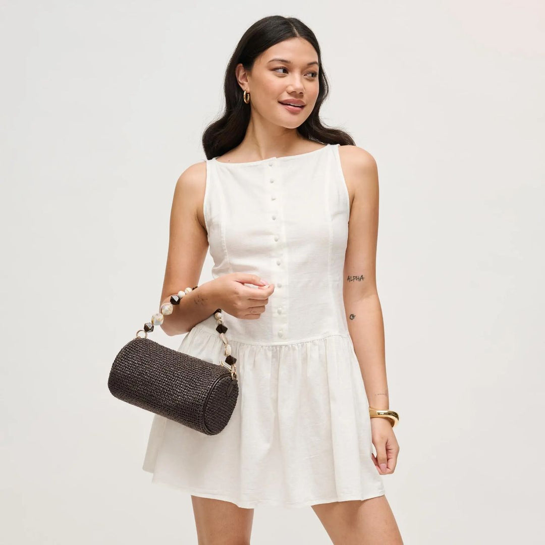 Rachel Straw Clutch