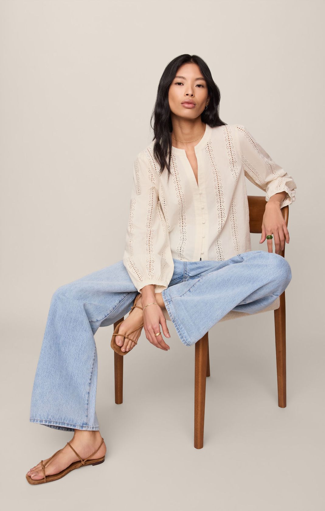 Louella Button Up Top