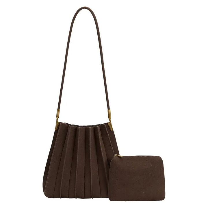 Carrie Vegan Suede Shoulder Bag