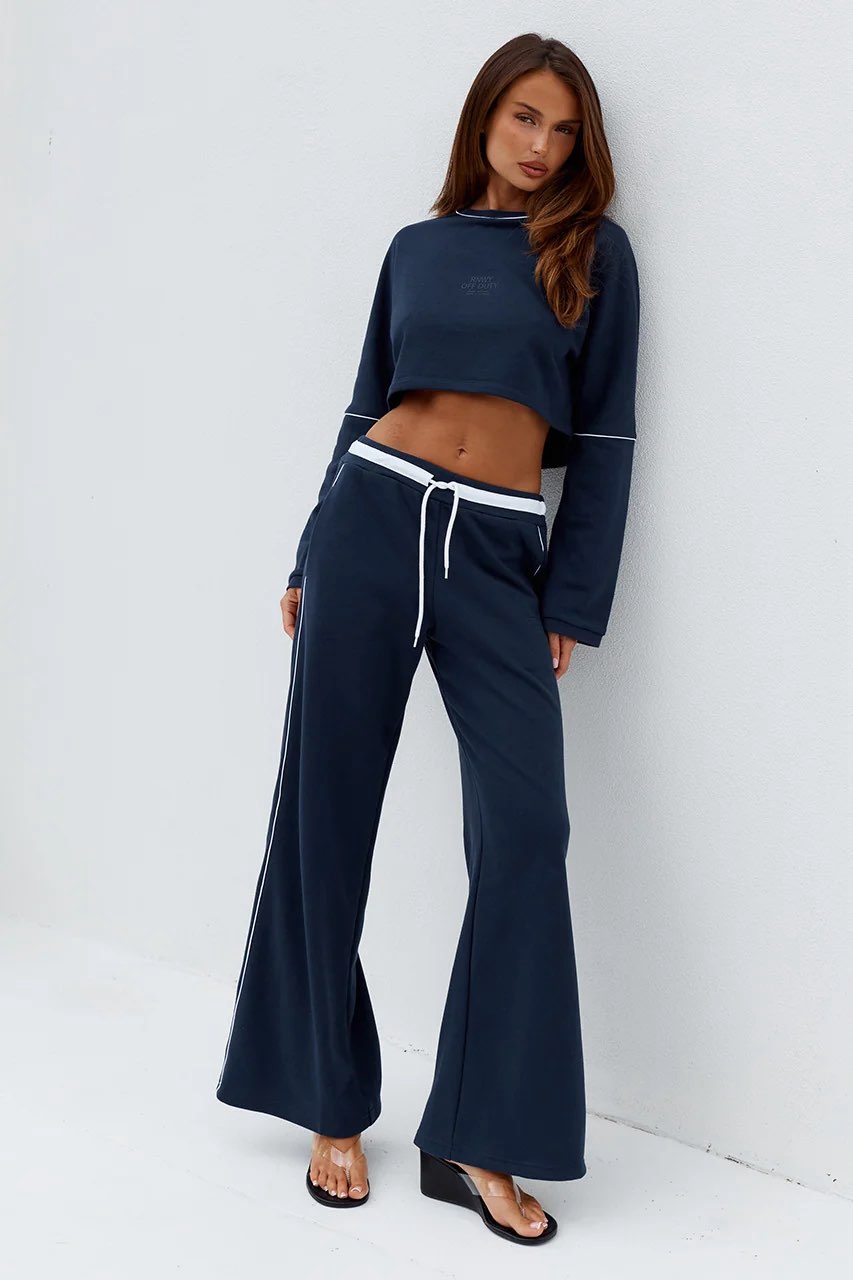 ELERI WIDE LEG TRACK PANTS