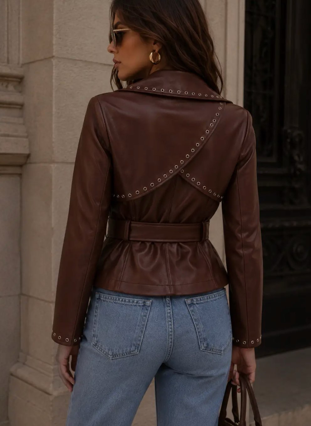Leather Wrap Jacket