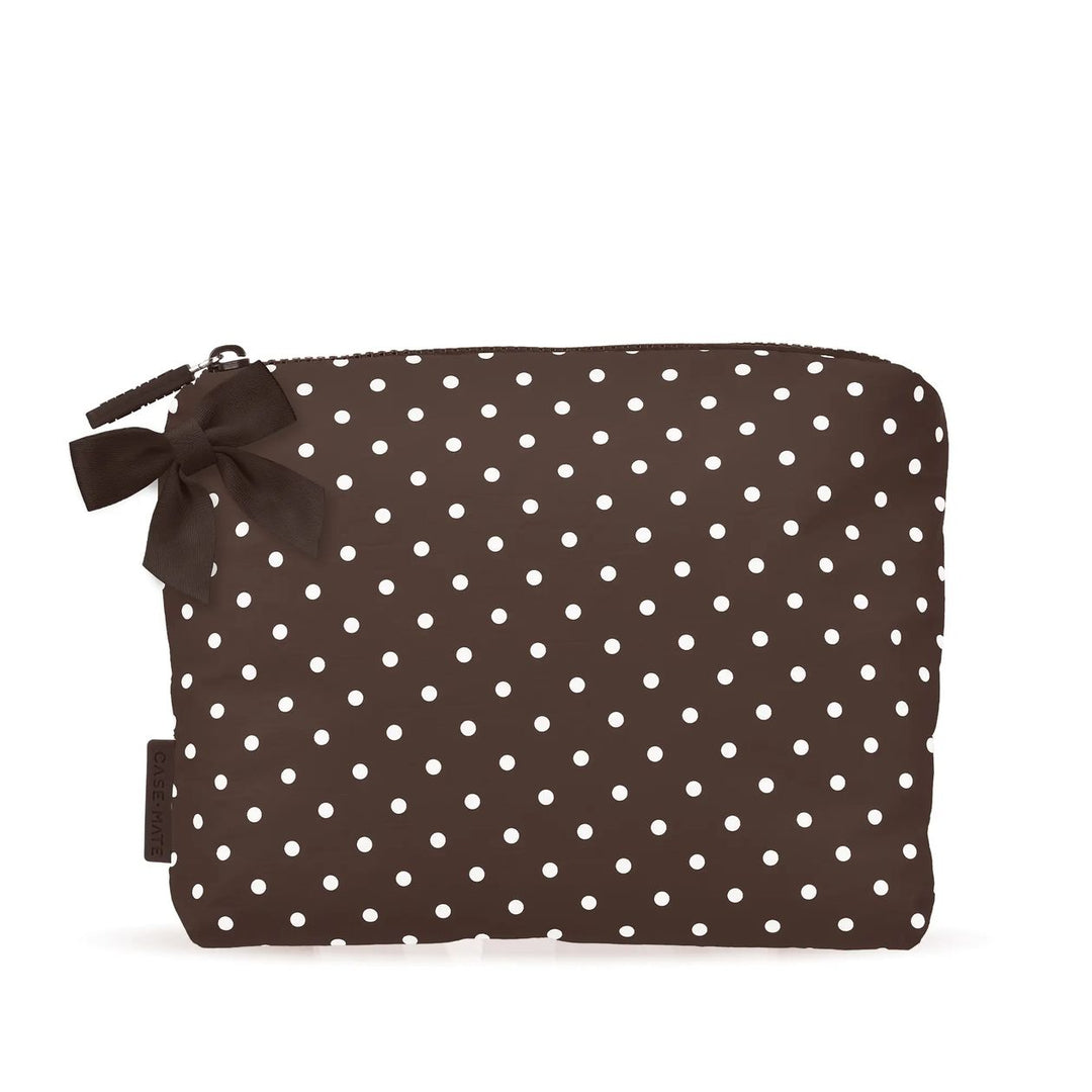 Bow Crinkle Makeup Bag