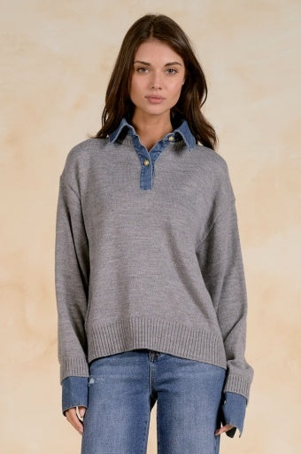 Casey Collared Sweater