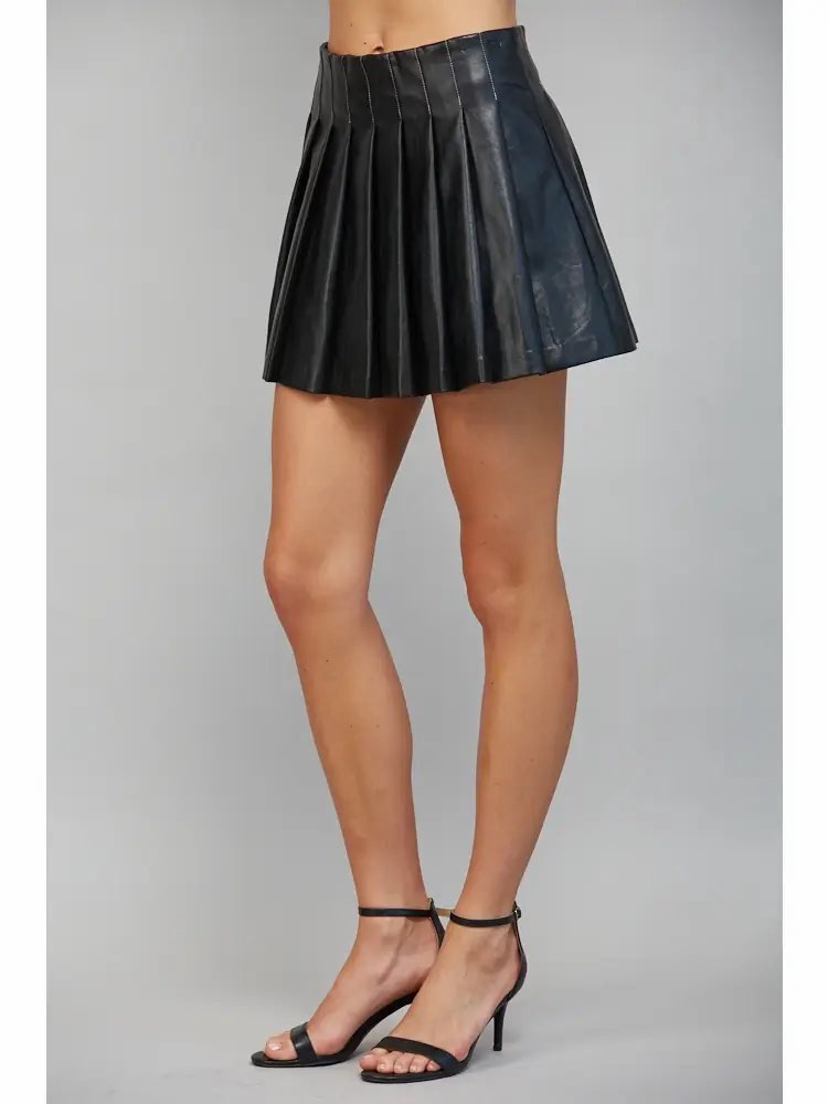 Avril Pleated Mini Skirt