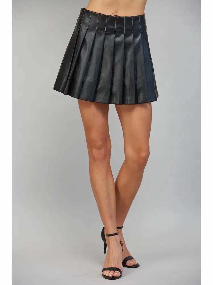 Avril Pleated Mini Skirt