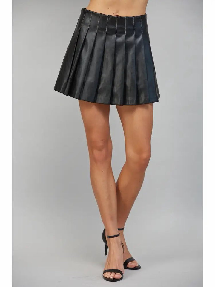Avril Pleated Mini Skirt