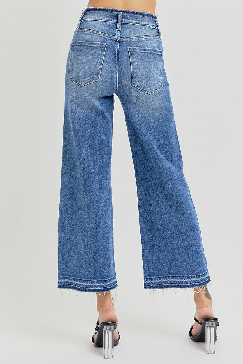 Alaina High Rise Crop Wide Jean