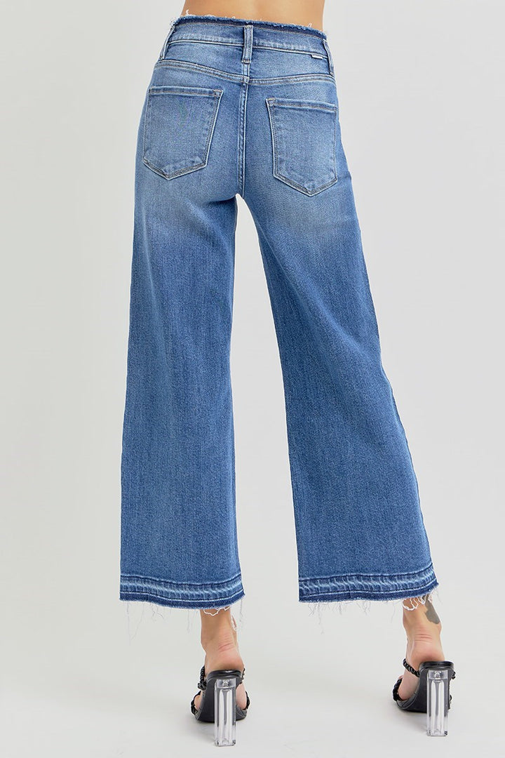 Alaina High Rise Crop Wide Jean
