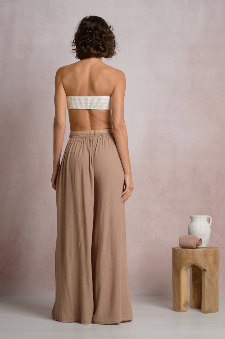 Farra Belted Wide Leg Pant