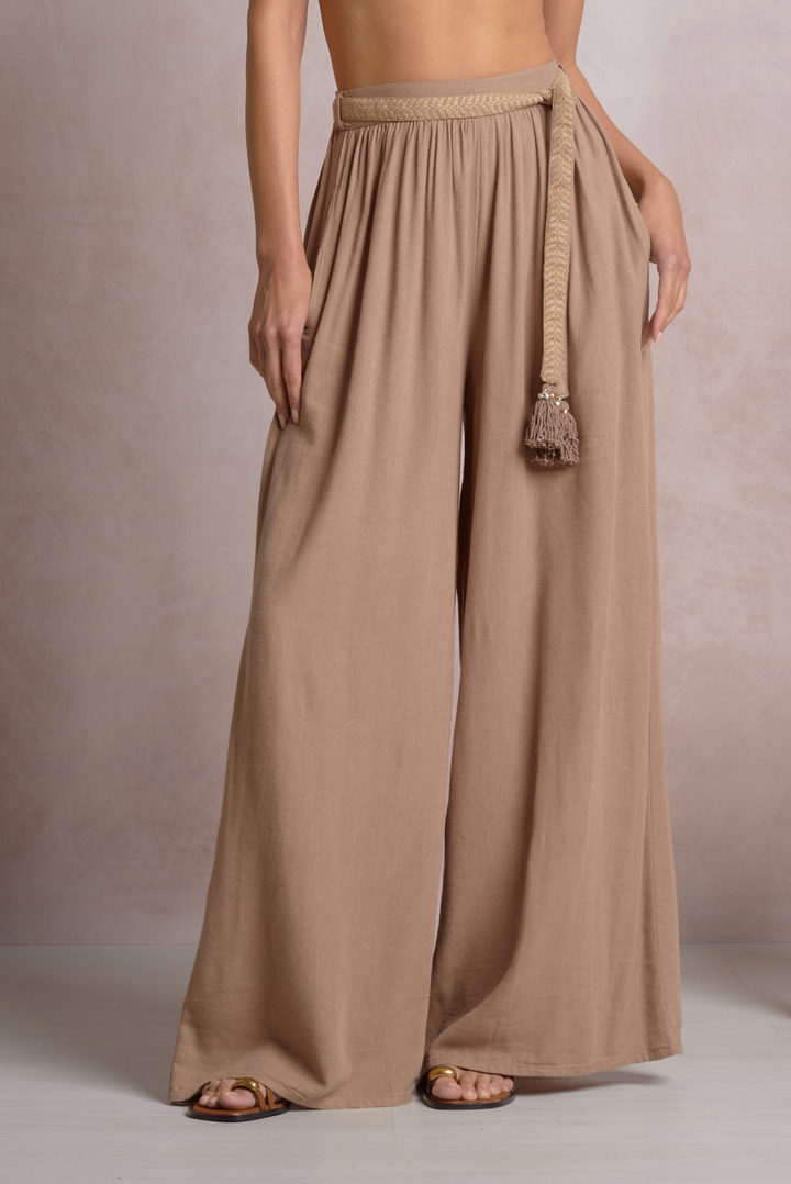 Farra Belted Wide Leg Pant