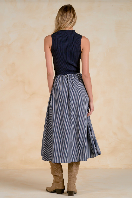 Celia Contrast Midi Dress