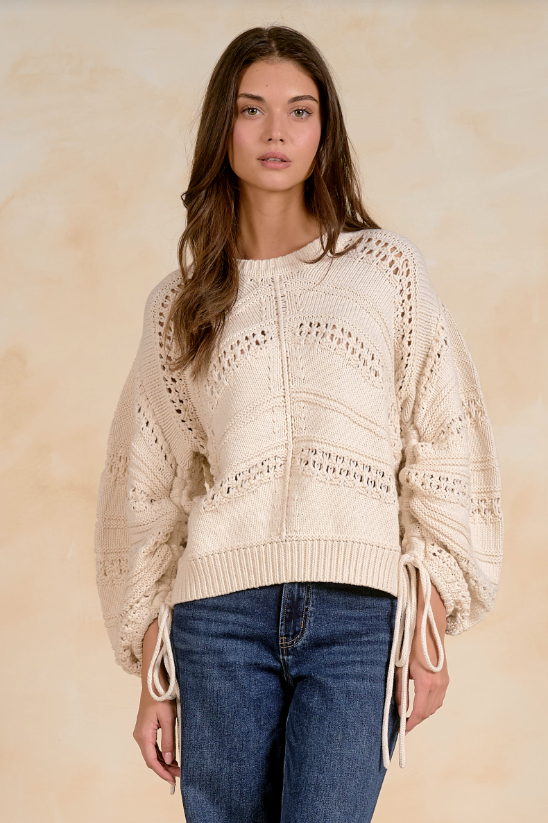 Willow Tie Sleeve Sweater