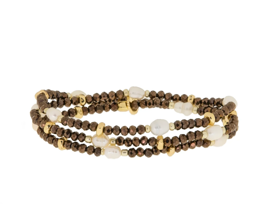 Pearl Crystal Stretch Bracelet