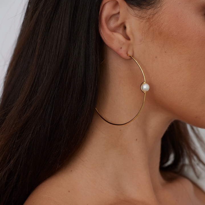 Belize Pearl Hoop