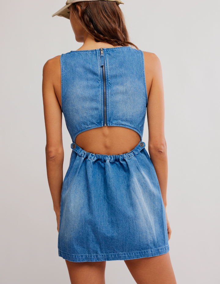 Free People Atlas Denim Mini Dress