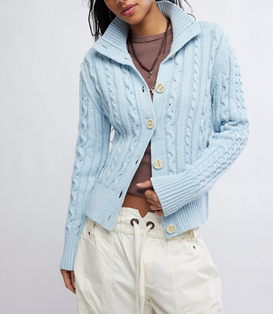 WTF Cable Collar Cardi