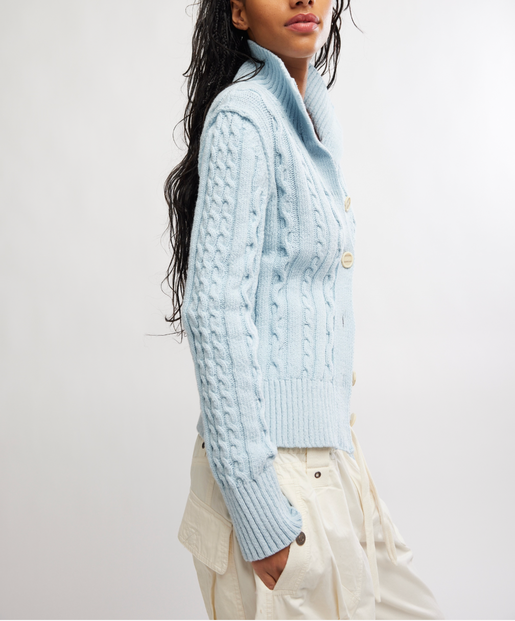 WTF Cable Collar Cardi