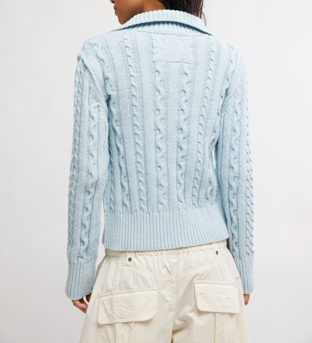 WTF Cable Collar Cardi