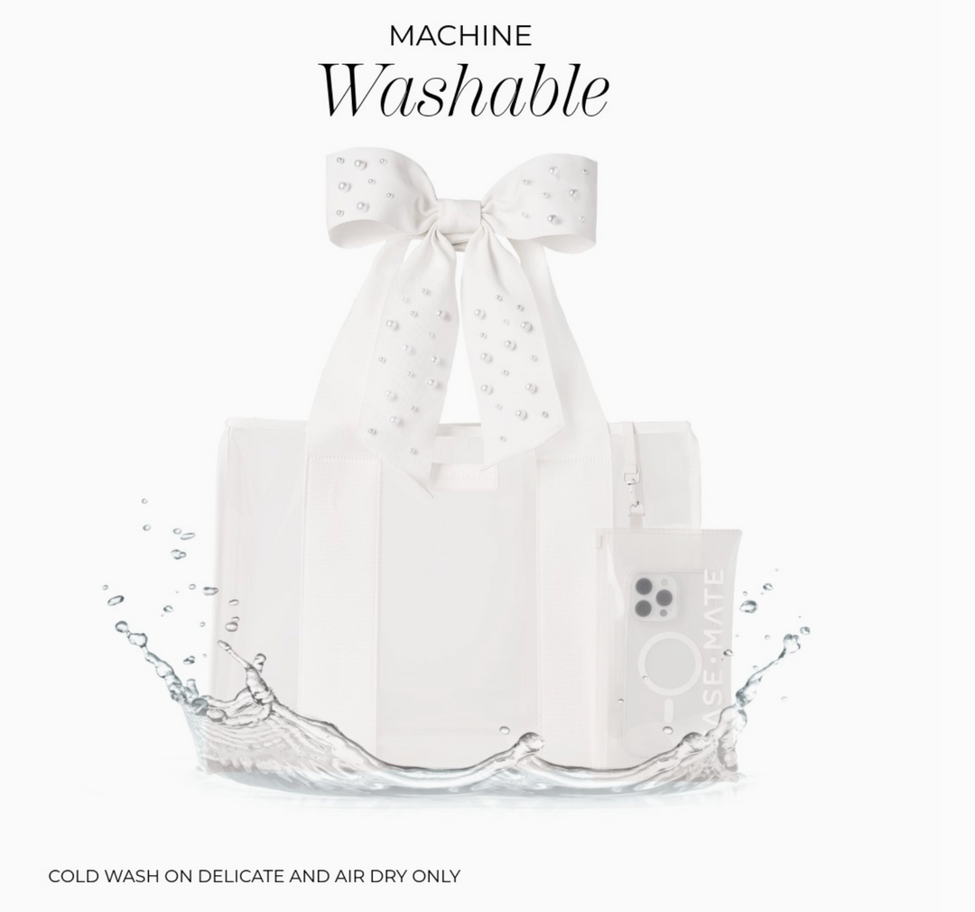 Pearl Bow Jelly Tote Bag