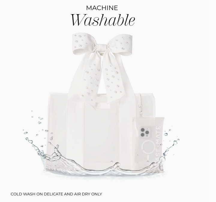 Pearl Bow Jelly Tote Bag