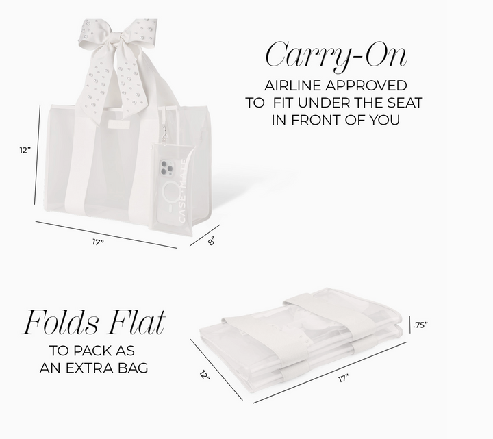 Pearl Bow Jelly Tote Bag