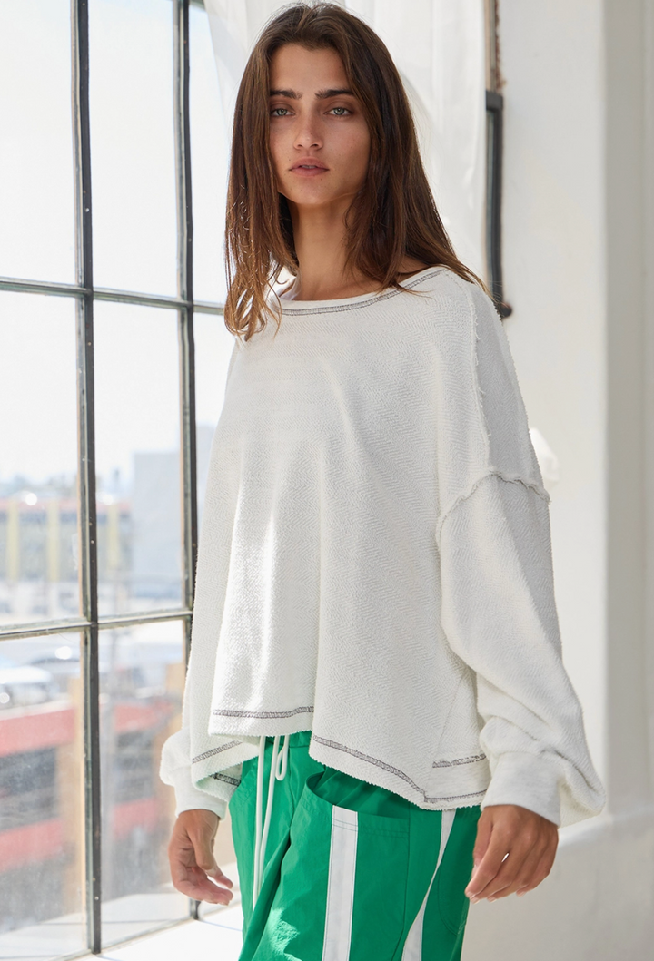 Overlap Open Back Top