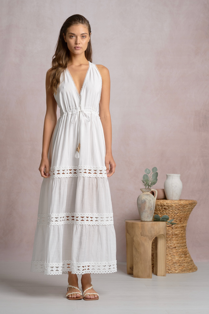 Soyrara Halter Midi Dress