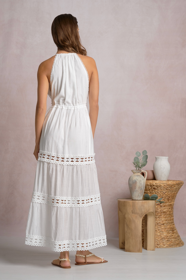 Soyrara Halter Midi Dress