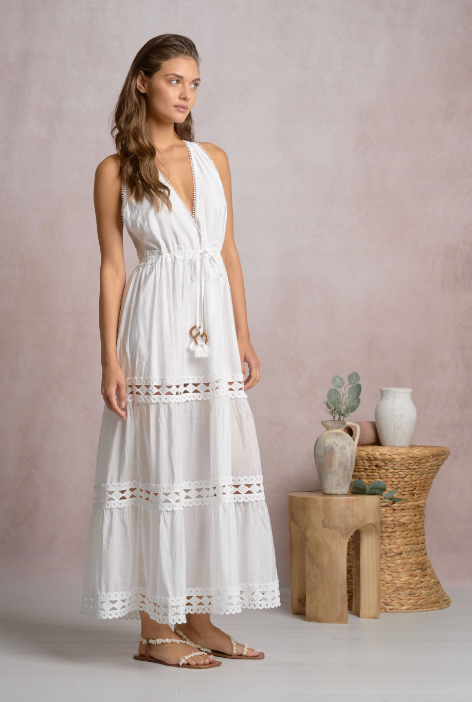 Soyrara Halter Midi Dress