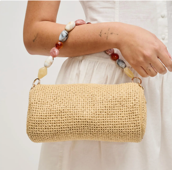 Rachel Straw Clutch