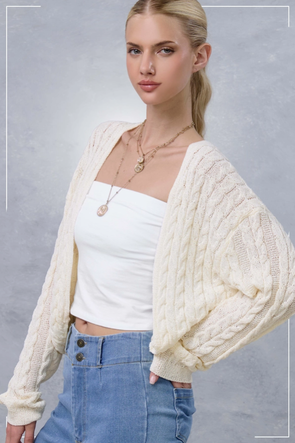 Deena Dolman Sleeve Knit Cardigan Fall