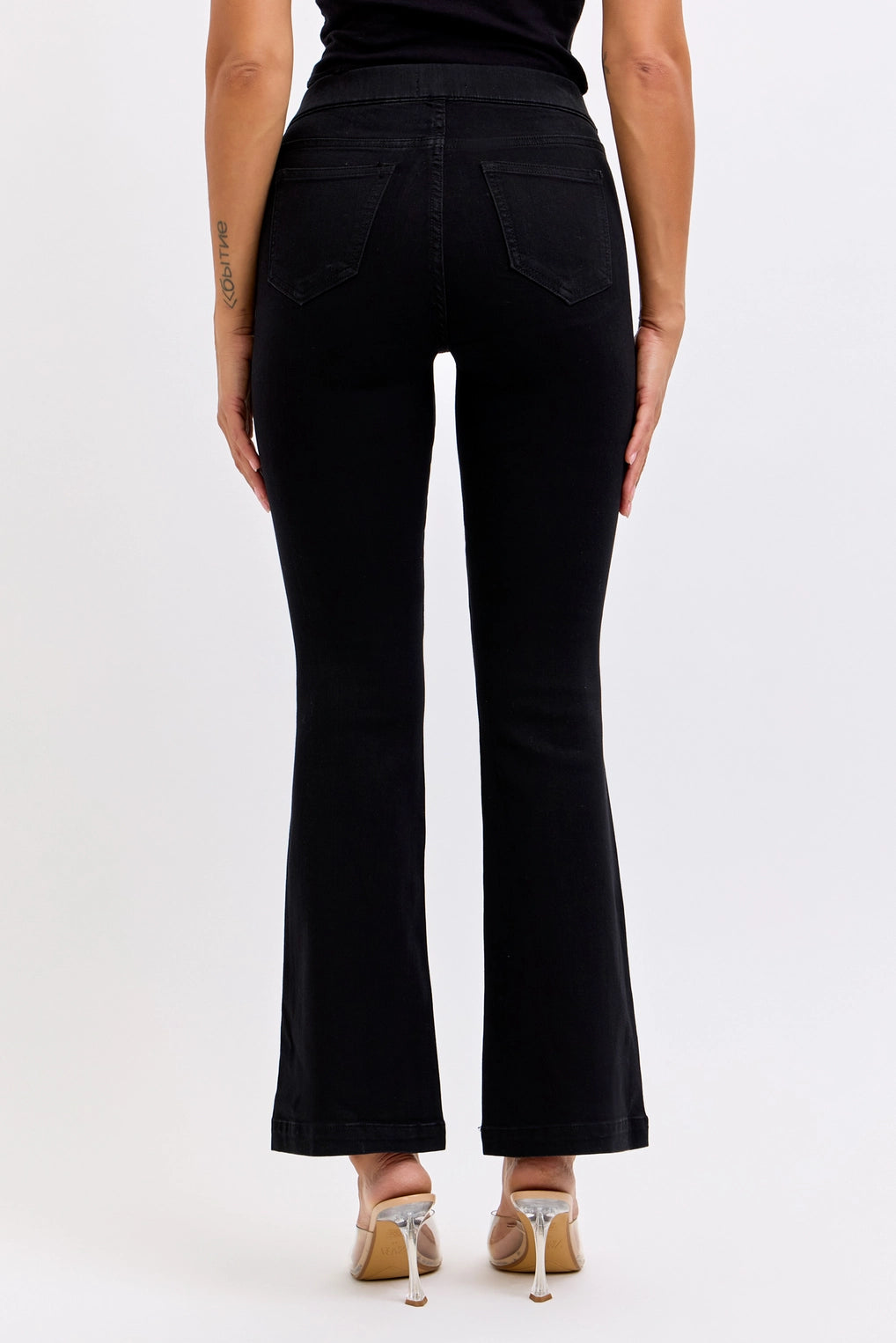 Black Petite Flare Jegging