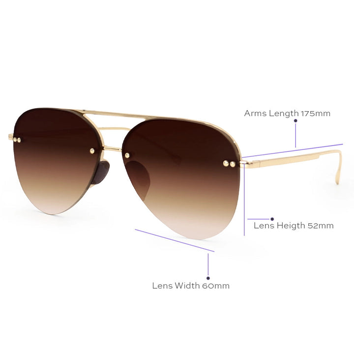 Megan Tangle Free Aviator Sunglasses