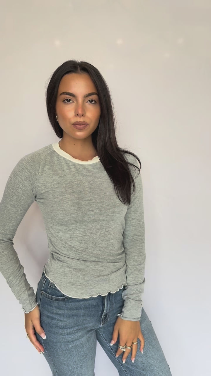 LEA LONG SLEEVE LAYERED TEE
