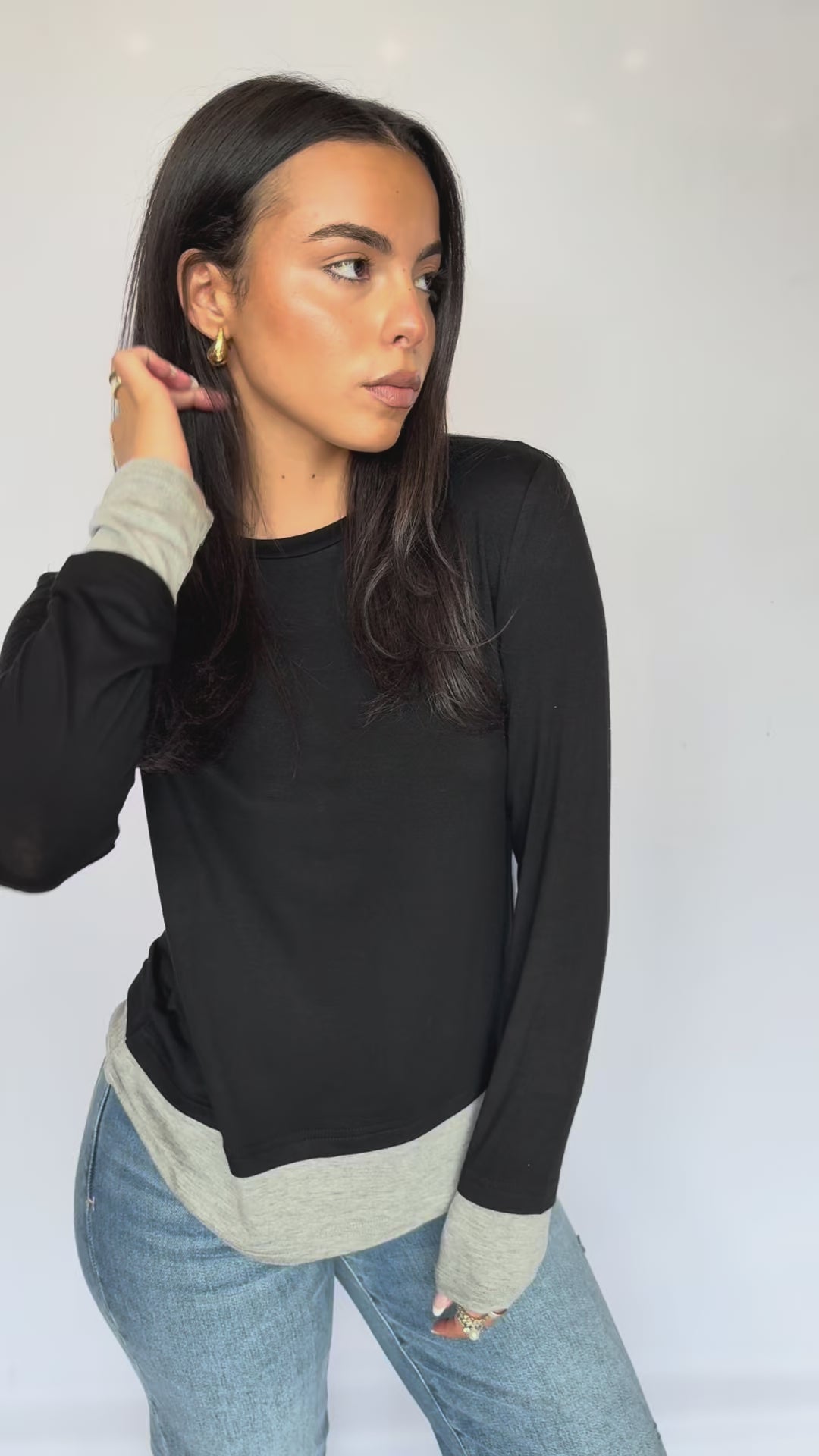 Izzy Long Sleeve Layered Tee