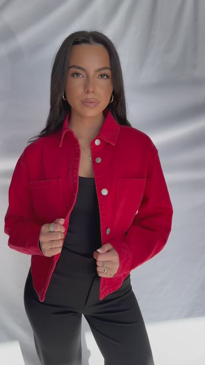 All Day Cropped Denim Jacket