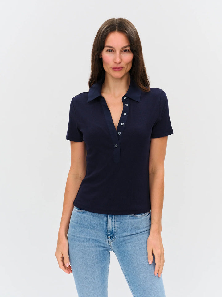 SIMONE RIBBED POLO
