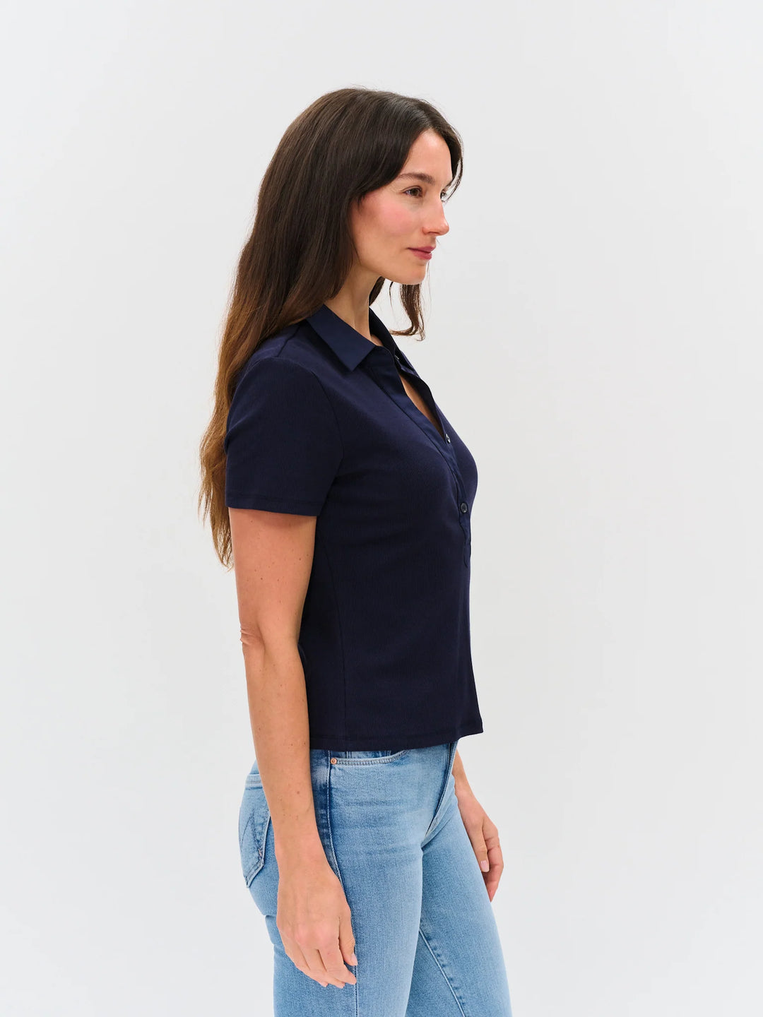SIMONE RIBBED POLO