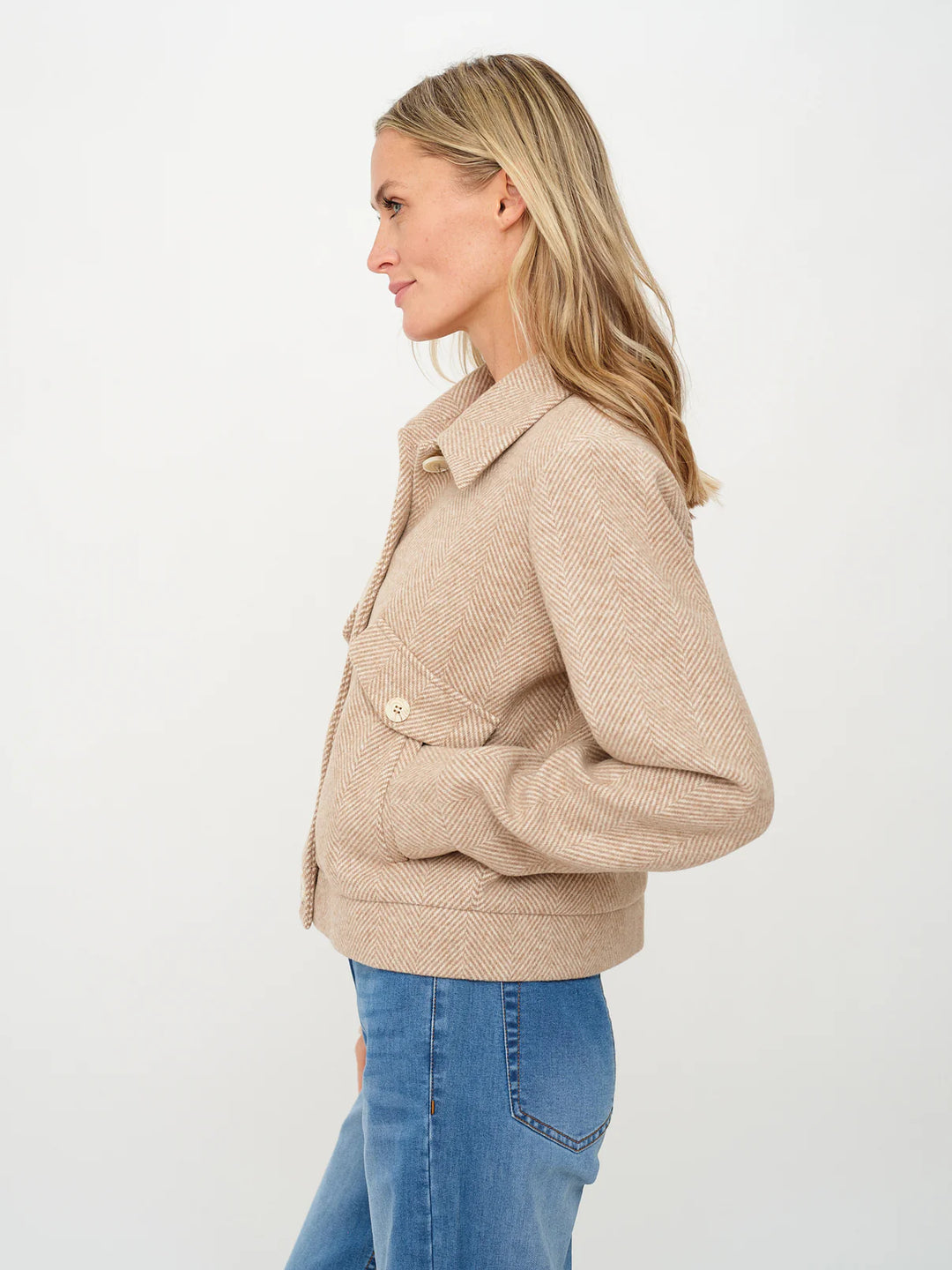 KATRINA HERRINGBONE JACKET